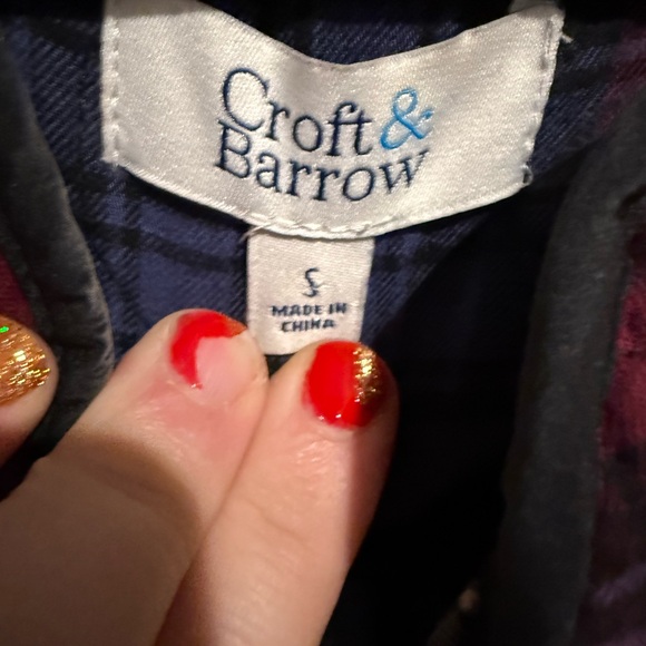 Croft & Barrow Plaid vest - Blue and Red - Picture 2 of 4